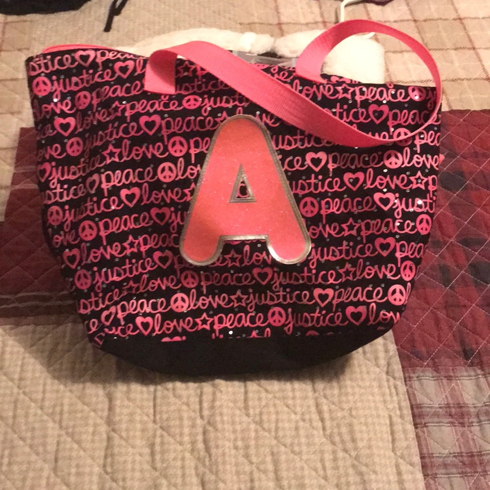 3 FOR $10 CUTE JUSTICE INITIAL BAG